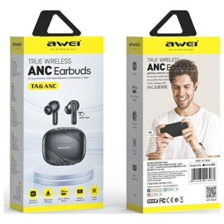 AWEI Słuchawki bluetooth 5.3 TA6 ANC czarne TWS
