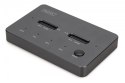 Digitus Stacja dokująca dysków z funkcją klonowania | USB-C 3.2 Gen2 10Gbps | SSD M.2 NVMe (max. 2x 4TB) | Funkcja Offline Clone | Czarn