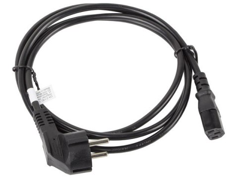 Lanberg Kabel zasilający CEE 7/7 - IEC 320 C13 VDE 1.8M czarny