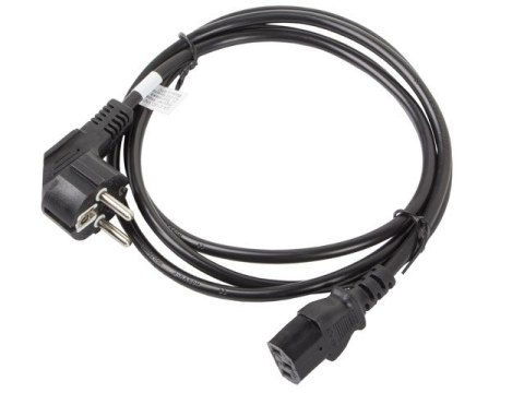 Lanberg Kabel zasilający CEE 7/7 - IEC 320 C13 VDE 1.8M czarny