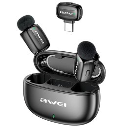 AWEI Mikrofon krawatowy MK5 Duo Ai-Voice czarny