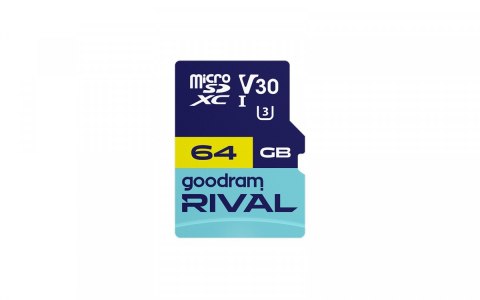 GOODRAM Karta microSD 64GB Rival UHS-I V30 U3 C10 100/70MBs