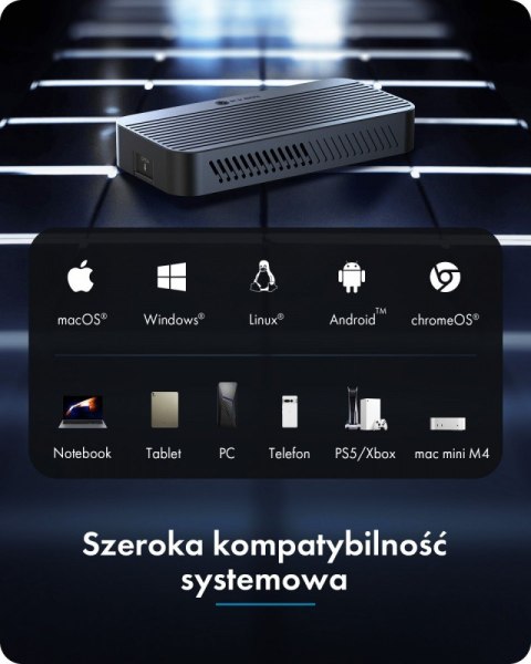 IcyBox Obudowa z 80 Gbps IB-1980M-80G Thunderbolt 5 M.2 NVMe SSD