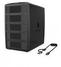 IcyBox System-RAID dla 5 HDD 2,5"/3,5" SATA, IB-RD3705-CU3 RAID 0,1,10,3,5, Single, Large, Clone