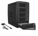 IcyBox System-RAID dla 5 HDD 2,5"/3,5" SATA, IB-RD3705-CU3 RAID 0,1,10,3,5, Single, Large, Clone