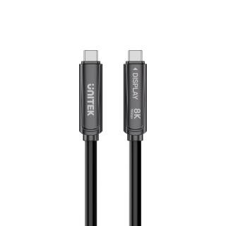 Kabel Przewód Unitek C14178ABK01 USB-C USB-C 10 Gbps PD 60 W 8K 30 Hz 15 m