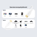 Kabel Przewód Unitek HDMI 2.1 8K HDR 0,3 m Do Transmisji Audio Video Biały