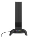 Stojak Uchwyt Gamingowy Rampage IGRIS RGB USB-A USB-C Na Słuchawki Czarny