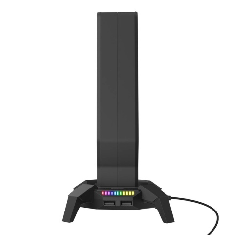 Stojak Uchwyt Gamingowy Rampage IGRIS RGB USB-A USB-C Na Słuchawki Czarny