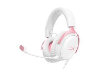 HyperX Zestaw słuchawkowy Cloud III Gaming Headset biały/różowy - 9W1Q4AA