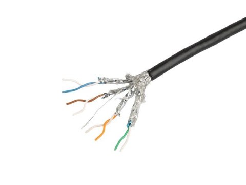 Lanberg Kabel LAN SFTP Kat.7 305M drut outdoor CU FLUKE PASSED czarny