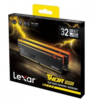 Lexar Pamięć do PC DDR5 THOR2.0 32GB(2*16)/6000 CL38 RGB czarna