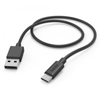 Hama Kabel ładujący USB-A USB-C 1m czarny