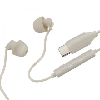 Hama Słuchawki dokanałowe Calm usb-c piaskowe