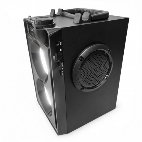 Media-Tech Głośnik przenośny OVERBOX MT3186 Bluetooth 5.3+ EDR/A2DP, AVRCP/FM/MP3/microSD/USB/USB-C/MIC-in/AUX-in/RMS 30W/PMPO 900W