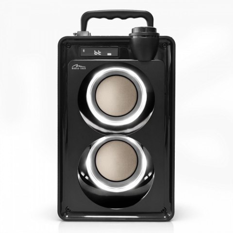 Media-Tech Głośnik przenośny OVERBOX MT3186 Bluetooth 5.3+ EDR/A2DP, AVRCP/FM/MP3/microSD/USB/USB-C/MIC-in/AUX-in/RMS 30W/PMPO 900W