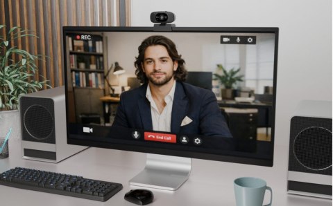 I-tec Kamera internetowa SOLOMON 200 1080p Business Webcam AF Dual MIC Echo Cancellation