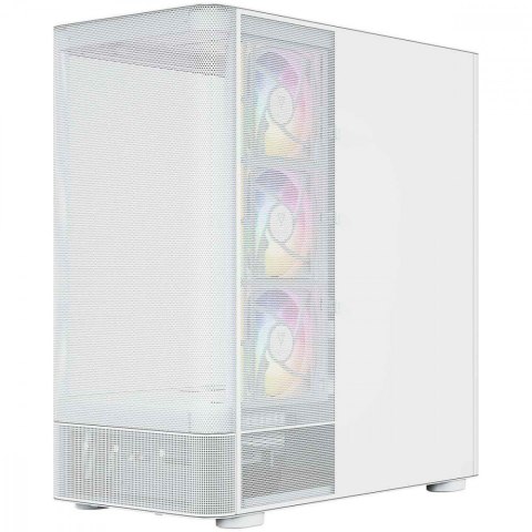 MODECOM Obudowa VOLCANO AQ300 MID RGB GLASS 4 wentylatory biała