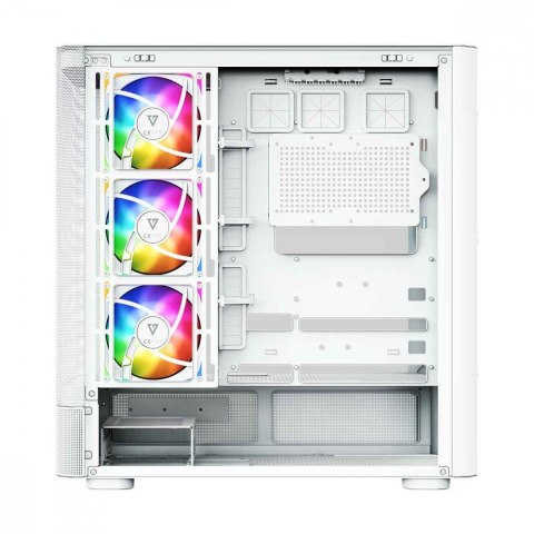 MODECOM Obudowa VOLCANO AQ300 MID RGB GLASS 4 wentylatory biała