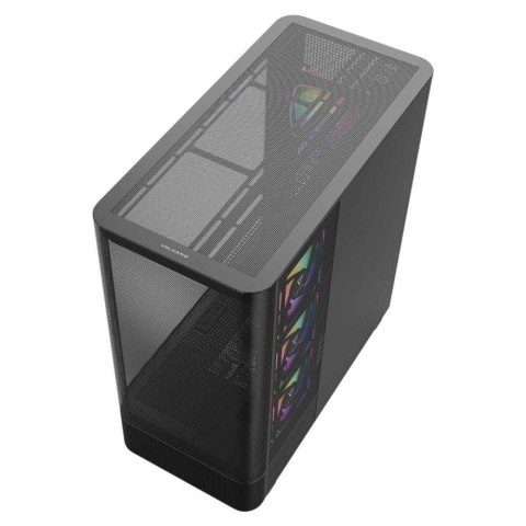 MODECOM Obudowa VOLCANO AQ300 MID RGB GLASS 4 wentylatory czarna