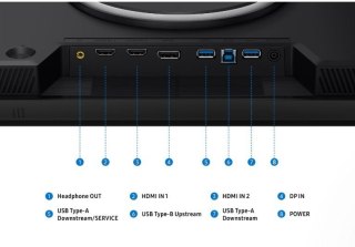 Samsung Monitor 27 cali Odyssey G80HF IPS 5120x2880 5K 16:9 2xHDMI 1xDP 2xUSB 3.2 1ms 360/180Hz HAS+PIV płaski 3Yd2d (LS27HG806EFXEN)