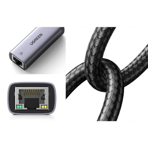 Ugreen Adapter sieciowy USB-C -> LAN RJ45 CM483