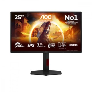 AOC Monitor 24.5 cala 25G4ZR Fast IPS 260Hz HDMIx2 DP Pivot