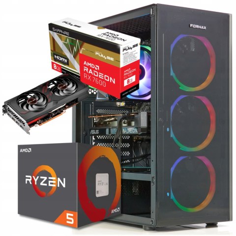 BSG Raptor V15 AMD Ryzen 5 AMD Radeon RX 7600 16GB DDR4 512GB SSD Windows 11 Pro Zasilacz Endorfy