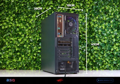 BSG Raptor V15 AMD Ryzen 5 AMD Radeon RX 7600 16GB DDR4 512GB SSD Windows 11 Pro Zasilacz Endorfy