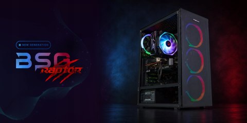 BSG Raptor V15 AMD Ryzen 5 AMD Radeon RX 7600 16GB DDR4 512GB SSD Windows 11 Pro Zasilacz Endorfy