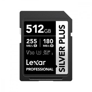Lexar Karta pamięci PROFESSIONAL SILVER PLUS 512GB SDXC UHS-I 205MB/s