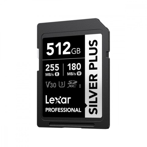 Lexar Karta pamięci PROFESSIONAL SILVER PLUS 512GB SDXC UHS-I 205MB/s