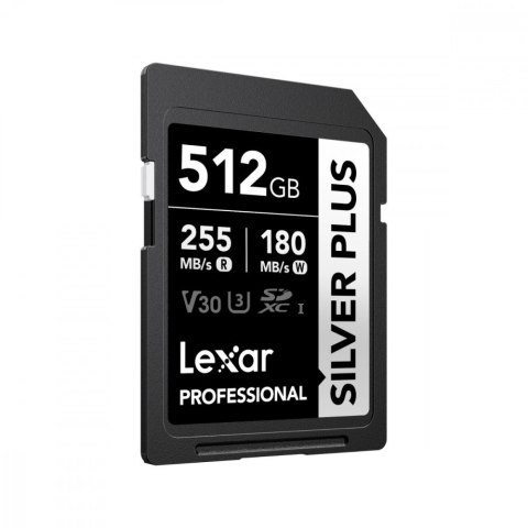 Lexar Karta pamięci PROFESSIONAL SILVER PLUS 512GB SDXC UHS-I 205MB/s