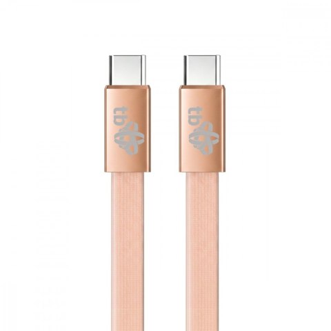 TB Kabel USB C - USB C 1m płaski brzoskwiniowy