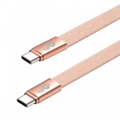 TB Kabel USB C - USB C 1m płaski brzoskwiniowy