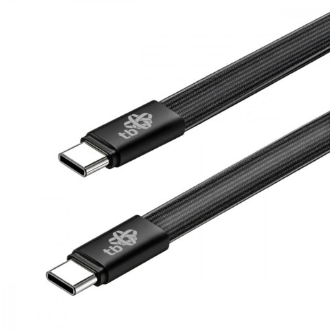 TB Kabel USB C - USB C 1m płaski czarny