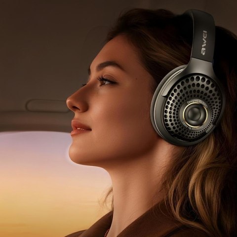 AWEI Słuchawki nauszne AT30 Bluetooth 6.0 czarne