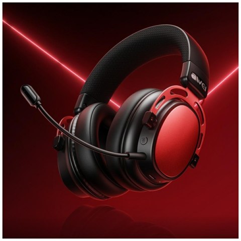 AWEI Słuchawki nauszne AT36 bluetooth 5.4 mikrofon czarne