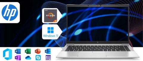 HP Elitebook 845 G7 AMD Ryzen 5 16GB DDR4 256GB SSD Windows 11 14"