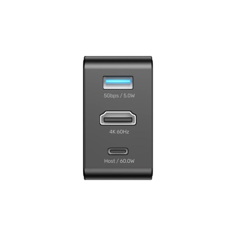 Ładowarka Hub Unitek GaN 65 W USB-C USB-A HDMI 4K 60 Hz Podróżna