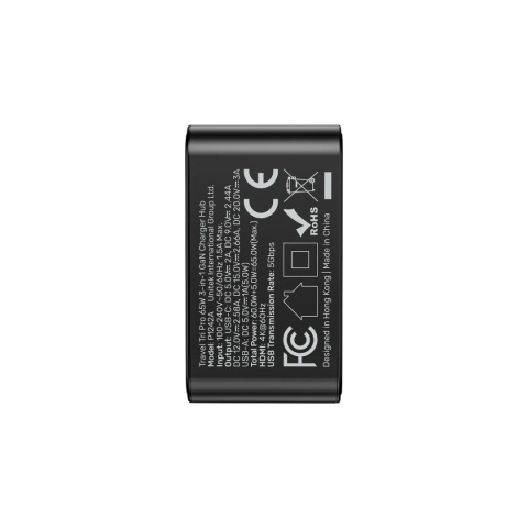 Ładowarka Hub Unitek GaN 65 W USB-C USB-A HDMI 4K 60 Hz Podróżna