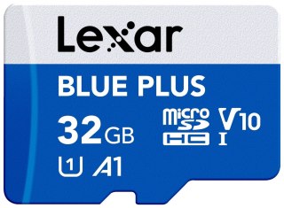 Lexar Karta pamięci microSDHC 32GB C10 A1 U3 V10 100MB/s Blue Plus