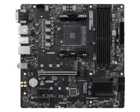 MSI Płyta główna PRO B550M-P AM4 4DDR4 mATX