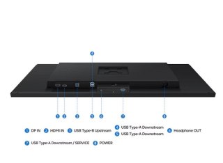 Samsung Monitor 32 cale Viewfinity S80H IPS 3840x2160 UHD 16:9 1xHDMI 1xDP 3xUSB-A 1xUSB-B Easy Connection 5ms 60Hz HAS+PIV płaski 3YOn-