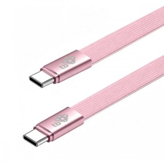 TB Kabel USB C - USB C 1m płaski pudrowy róż