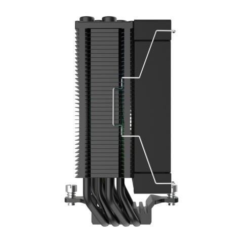 Chłodzenie Procesora Rampage RM-C180 Frosty ARGB 120 mm TDP 180 W LGA 115X