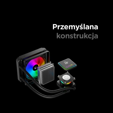 Chłodzenie Wodne CPU Rampage INFINITE V120 ARGB PWM 120 mm LGA 115X