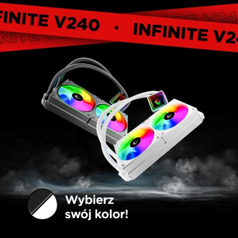 Chłodzenie Wodne Procesora Rampage INFINITE V240 ARGB PWM 240 mm LGA 115X
