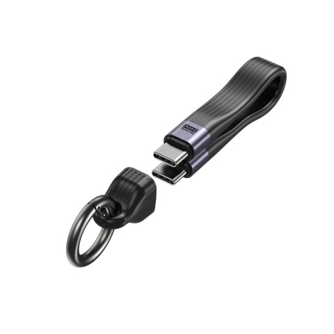 Kabel Przewód Unitek USB-C Do USB-C USB4 40 Gbps PD 240 W 8K 13 cm Czarny