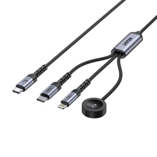 Kabel Przewód Unitek USB-C Lightning Apple Watch PD 100 W 480 Mbps 1,2 m